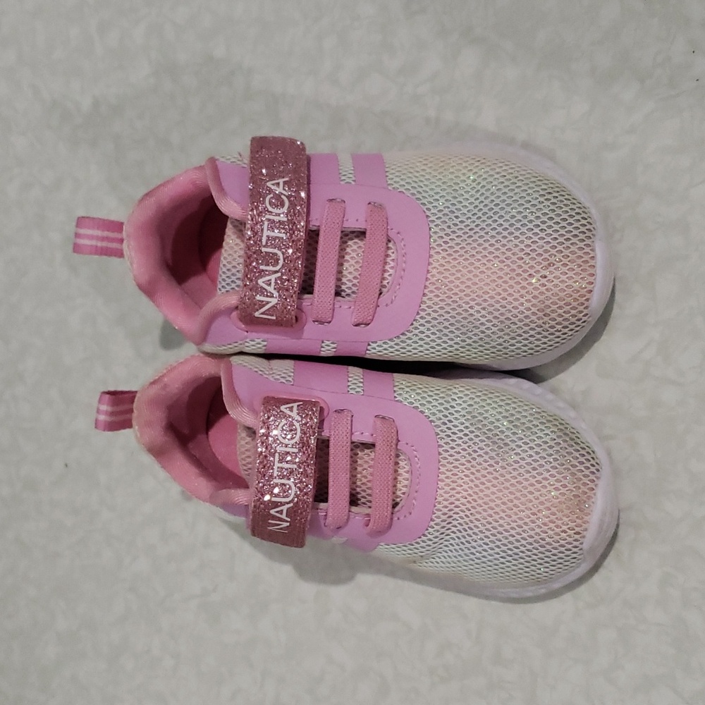 Nautica Pastel Rainbow Towhee Little Girls‎ Sneakers Shoes Sz 8